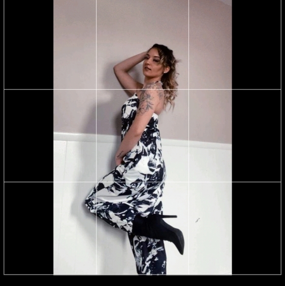 Black and white balloon pants with pockets - Picture 1 of 9